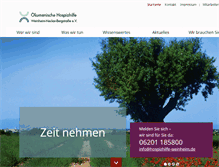 Tablet Screenshot of hospizhilfe-weinheim.de